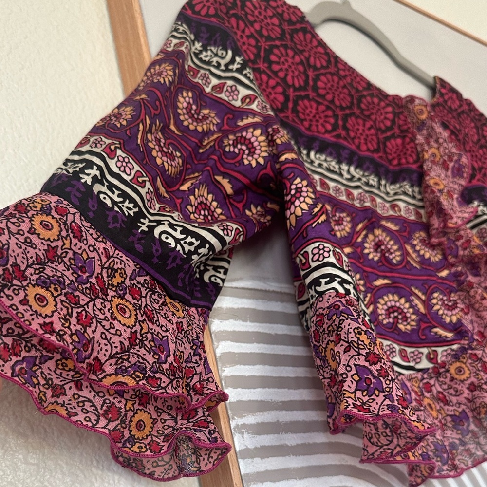 Anna Sui Multicolor Patterned Blouse - image 4